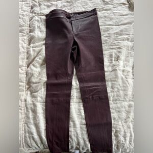 Yigal Azrouel Deep Purple Leather Pants